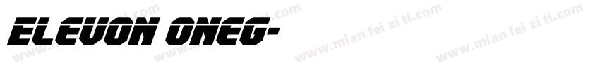 Elevon OneG字体转换